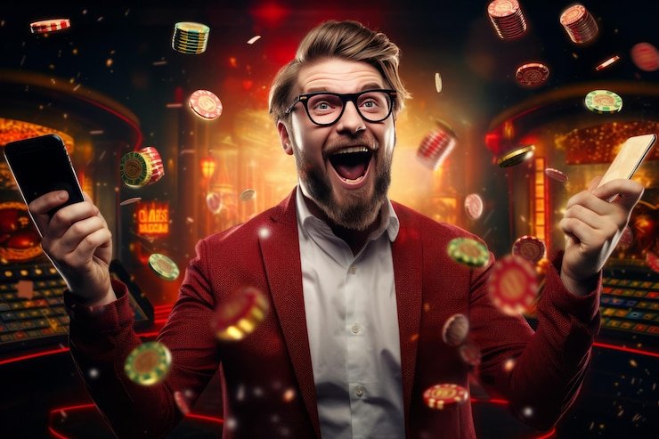 Simbol ratu dan hadiah visual slot